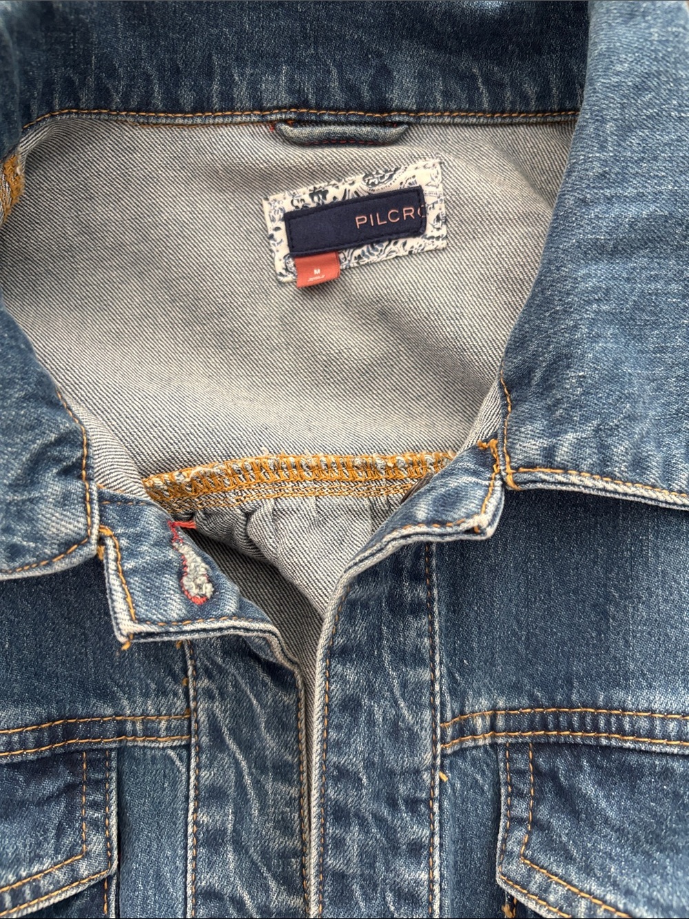 Pilcro Blue Denim Jacket with Elastic Hem - Picture 2 of 5